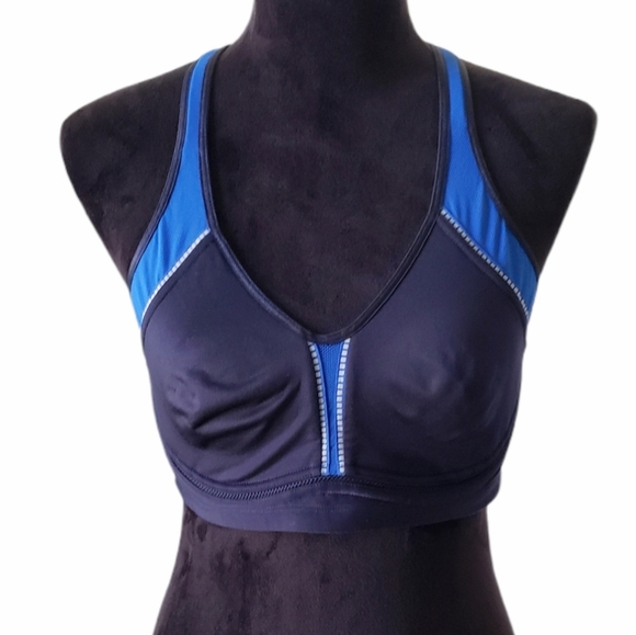 Bendon Sport Other - Bendon Sport Navy Blue Mesh Sports Bra Size 36D